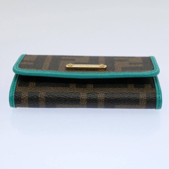 FENDI Zucca Canvas Key Case Black Brown Auth - Picture 3 of 7